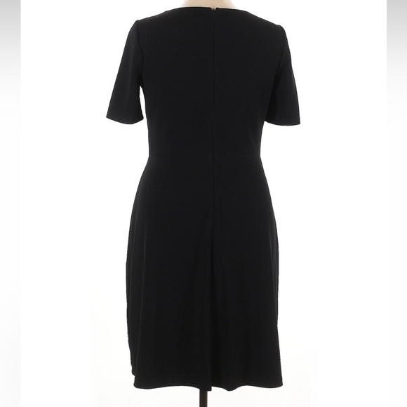 Jax Black Label Black and Pink Floral Embroidered Dress Size 14 Large XL - Picture 2 of 5